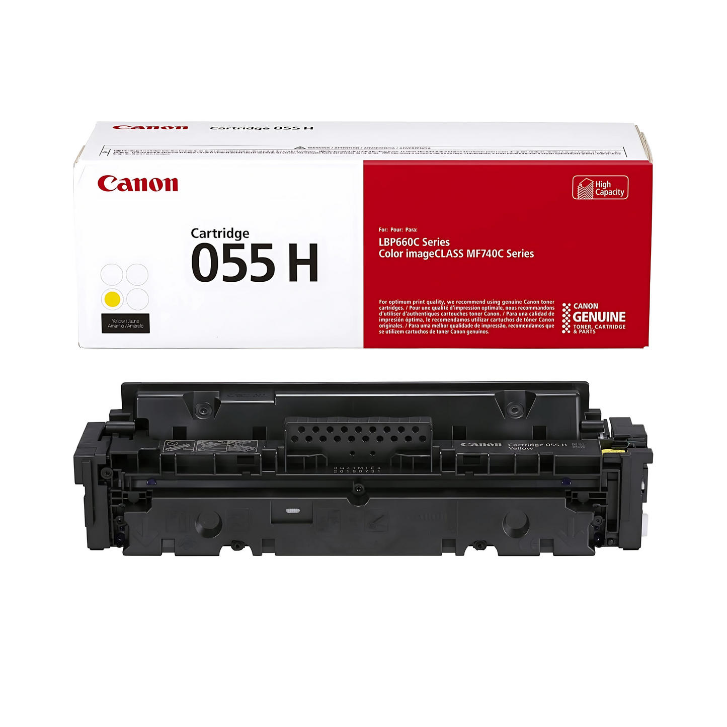Canon 055H Toner Cartridge 3-Bundle (Magenta, Cyan, Yellow), High Capacity