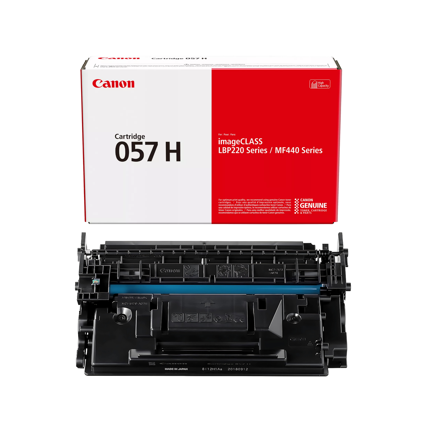 Canon 057H Black Toner Cartridge, High Capacity